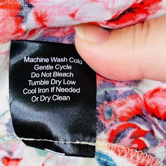 J Peterman Floral Print Feminine Tank Sundress Cotton Coquette Boho Pink Size 16 - Picture 11 of 11